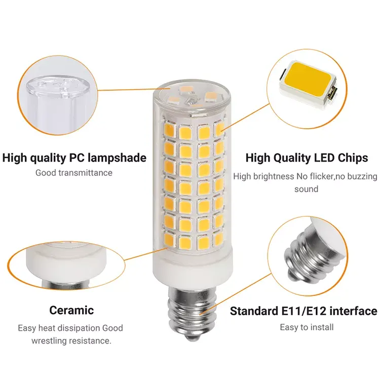 110v E12 एलईडी बल्ब smd 110v Dimmable प्रकाश बल्ब चीन निर्माता का नेतृत्व किया