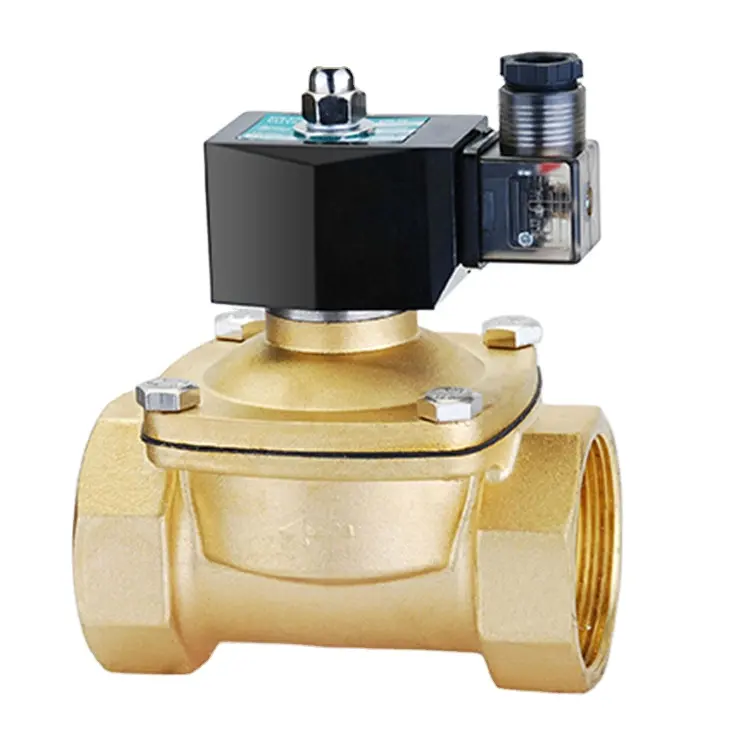 Válvula solenoide de água de 2 polegadas, válvula de bronze bidirecional 12v 50mm 220v ac