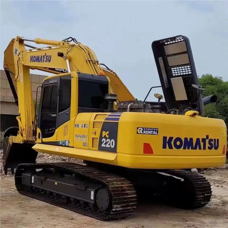 Excavadora de gatos excavadoras de gatos usadas marca japonesa Komatsu 220