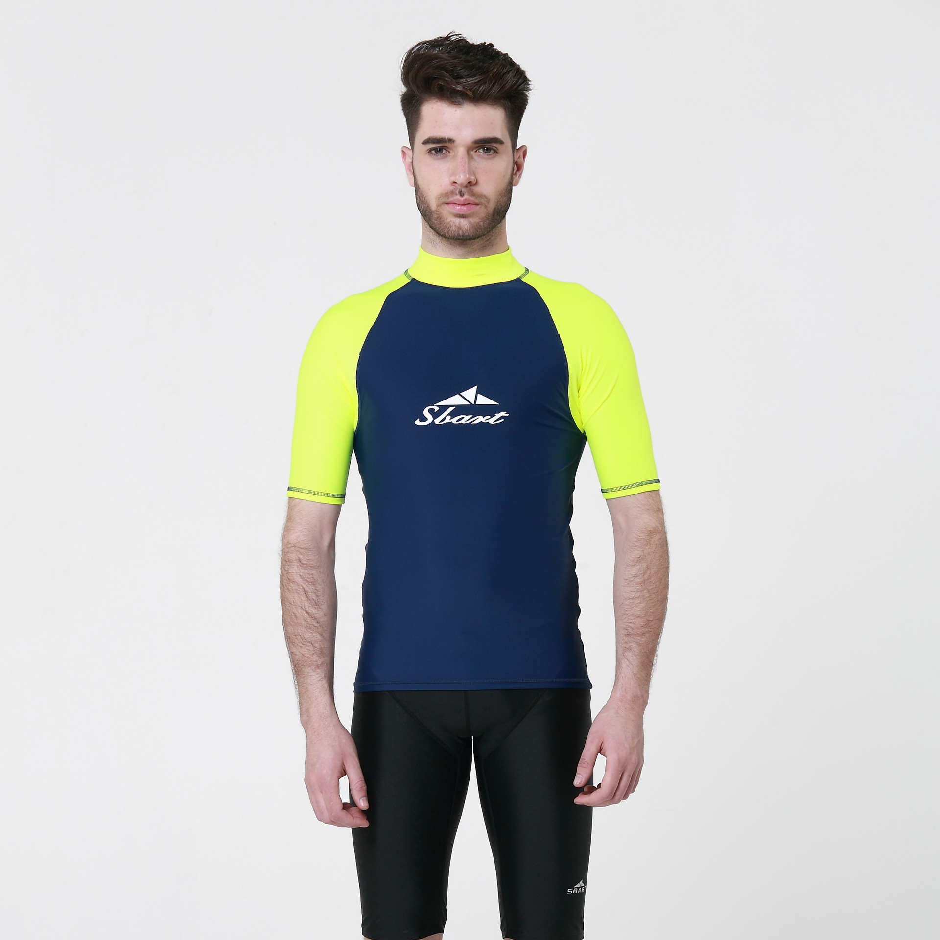 724 jaune fluo avec accent bleu