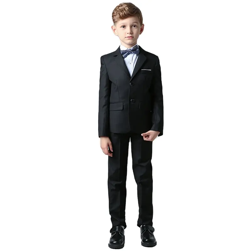 Kids Clothing 1 - 14 Years Boy Clothing Sets Formal Tuxedo 4 Pieces Toddler Boys Clothes Gentleman Party Suit Set Vest Pants