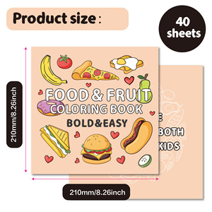 跨境新图画书图画书40食品水果卡通涂鸦图画书印刷服务儿童 - Product Image 3