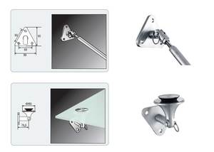 Hiện đại Cửa Cửa sổ kính tán phần cứng thép không gỉ kính không khung cửa sổ mái hiên tùy chỉnh nhôm U kênh ngoài trời tán - Product Image 6