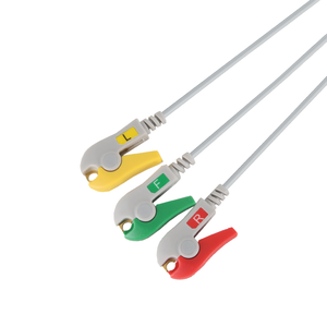 Caremed fabrika kaynağı ekg leadwire 3 uyumlu Dragers SC6000 SC7000 SC9000 ekg kablo kapmak terminali IEC standart - Product Image 3