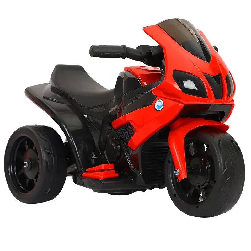 Motocicleta eléctrica para niños, coche de juguete de autoconducción para niños, triciclo sentado para bebés, artefacto para caminar, batería, coche de bebé