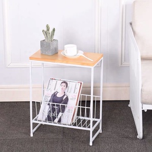 SWT venta al por mayor Multi-funcional de madera de Metal de mesa con estante de almacenamiento - Product Image 3