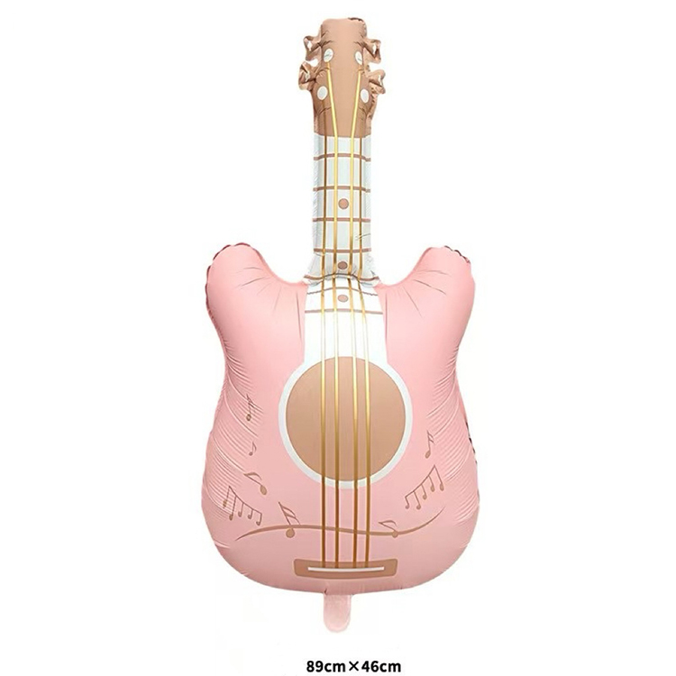 Ballon Guitare Rose