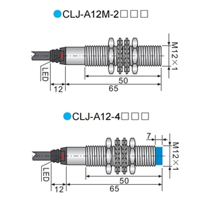CORON CLJ-A12-4ANB M12 Non-flush Inductive <strong>Proximity</strong> <strong>Sensor</strong> 4mm Detection Distance NPN NC <strong>Output</strong> - Product Image 5