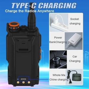 Walkie Talkie Baofeng trasmettitore Radio UV-K6 USB-C frequenza Wireless sistema di guida turistica UVK6 Ham Radio ricetrasmettitore - Product Image 4