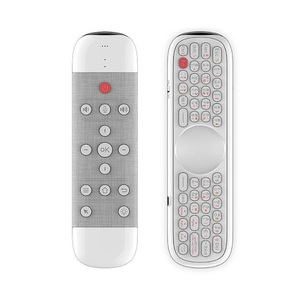 Q40 Infrarot lernen doppelseitige drahtlose somatos ensor ische Tastatur maus mit Touch-Hintergrund beleuchtung Voice Flying Mouse Fernbedienung