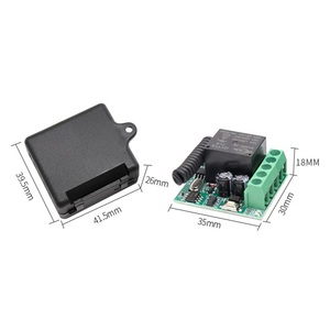 รีเลย์ช่อง1 12V 433MHz รีโมดูล RF สวิตช์ควบคุมไร้สายรีเลย์10A สำหรับ EV1527รีโมทคอนโทรล - Product Image 5
