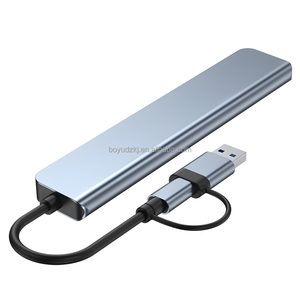 Bộ chia trung tâm USB-C 7 trong 1 bộ chia trung tâm dữ liệu USB 3.0 Bộ chuyển đổi Bộ chuyển đổi ổ cắm loại C 2.0 trung tâm dữ liệu loại C, thích hợp cho máy tính xách tay - Product Image 1