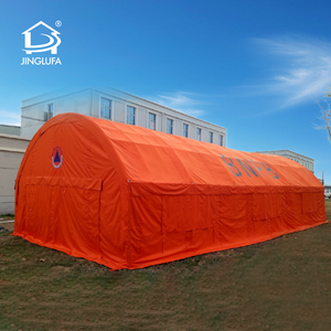 Dayanıklı tuval PVC Oxford kumaş ile yapılan özelleştirilmiş kemerli afet yardım çadırları - Product Image 1