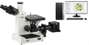 Microscopio Digital metalográfico alto-múltiple profesional 4XC-W Tipo de computadora Microscopio de observación de metal profesional - Product Image 3