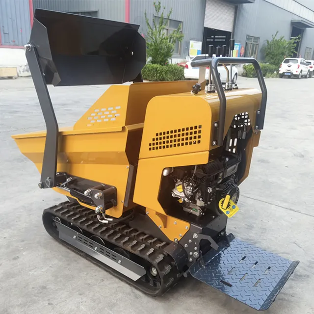 2024 nhà máy bán hàng trực tiếp Xe chở rác mini Dumper xe tải bền tải nặng khả năng vườn Crawler Mini Dumper