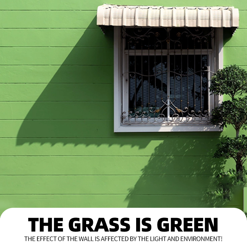 L'herbe est verte