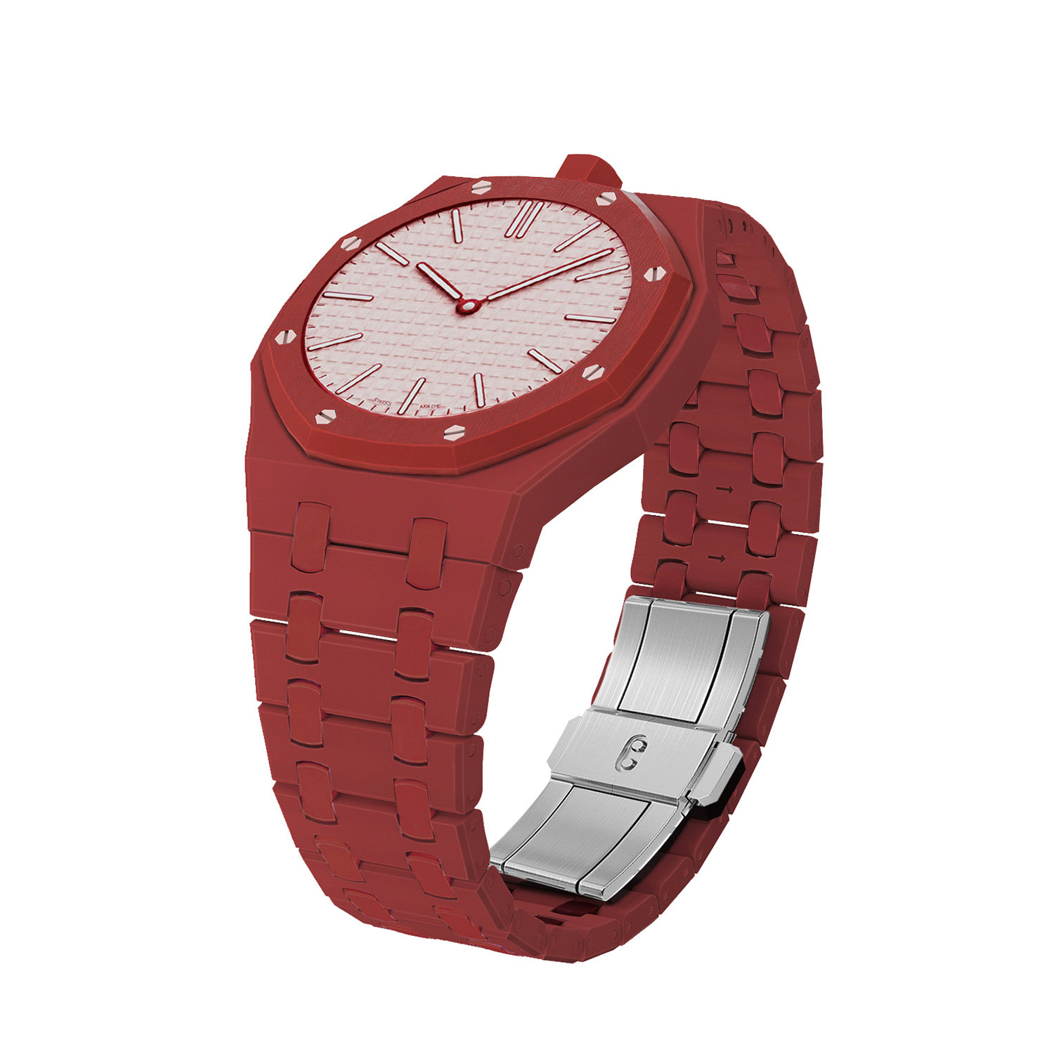 Red Ceramic Case + Ceramic Strap