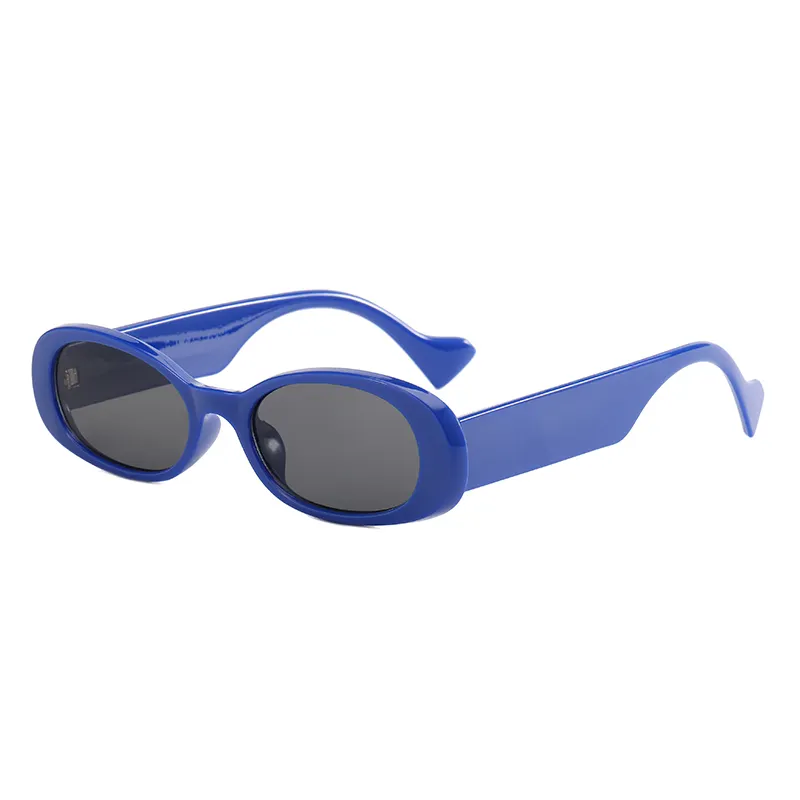 Factory Directly Sales Oval Glasses Men's Sunglasses Small Square Frame Sun Glasses Retro Decorative Outdoor Sunglasses Sports Glasses