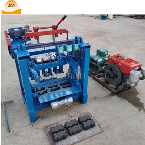 Semi automática enclavamiento vibrante del suelo, maquinaria de fabricación de ladrillos de cemento 4-35 de hormigón hueco huevos máquina de fabricación de bloques - Product Image 4