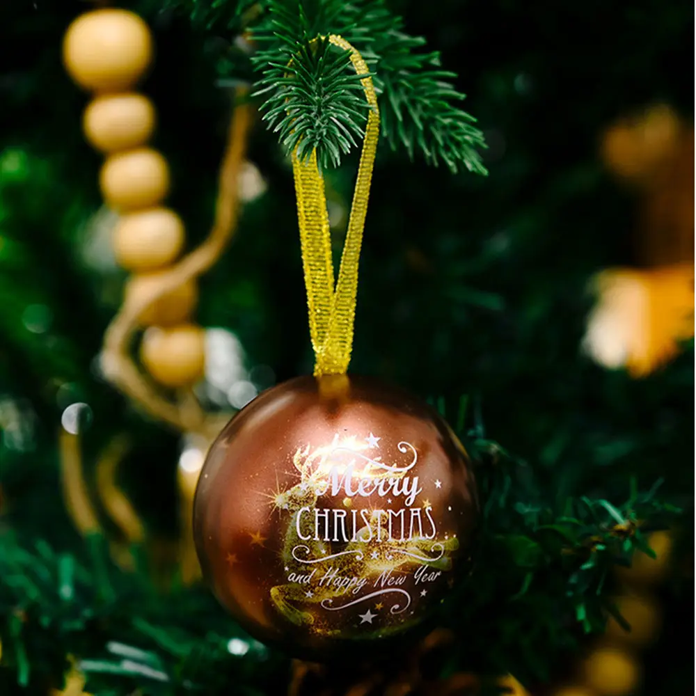 Árbol de Navidad Candy Iron, colgante de bolas para niños Decoración de árbol de Navidad Bola de caramelo de hojalata de Navidad/