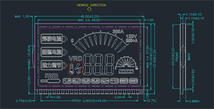 Modulo Display Lcd negativo a 7 segmenti Display Touch Screen LCD monocromatico VA Dashboard personalizzato - Product Image 5