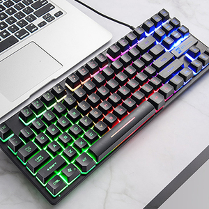 符合人体工程学的机械手感有线游戏键盘，带浮动和防托管键 - Product Image 4
