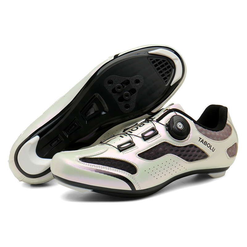Chaussures de cyclisme sur route beiges