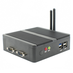 Fansız pc bilgisayar Intel celeron 1900 HD + VGA 2 Gigabit LAN 2COM Win10 pc oyun bilgisayarlar dizüstü bilgisayarlar ve masaüstü bilgisayarlar için VOIP - Product Image 6