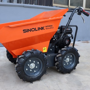 Pesant 300kg remorque manuelle camion à benne basculante petit chariot de chantier Dumper - Product Image 1