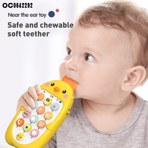 Chicken Teether & 子供向けの教育用携帯電話のおもちゃ軽い音楽とバッテリー駆動の学習機プラスチック製OEMモデル - Product Image 4
