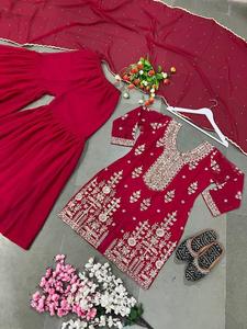 High Grade <strong>India</strong> Women Suit Sharara Type Collection Price Women Wholesale Rate Ready Made Handmade Premium - Product Image 5
