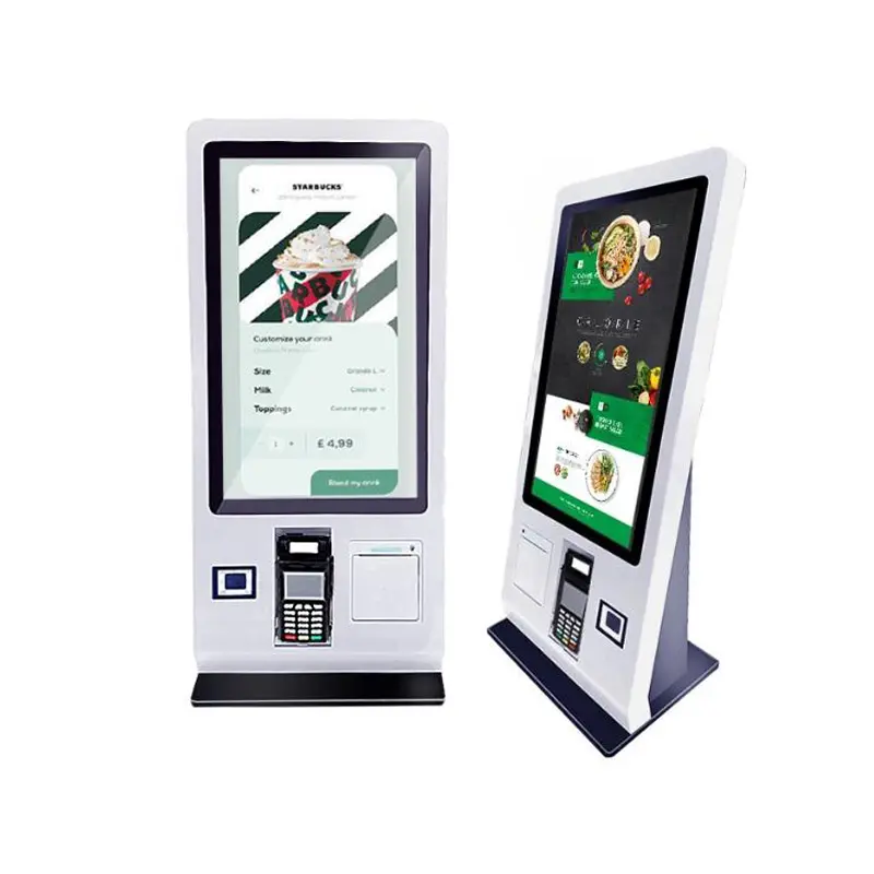 Fautomatische Bestelmachine Windows/Android Systeem Pos Terminal Bestellen Kiosk Zelf Bestellen Kios Eten Bestellen Zelf