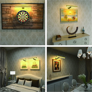 Lámpara de lectura LED con 3 luces de colores, aplique de pared con Sensor remoto, luz de imagen inalámbrica, lámpara de pintura recargable con temporizador - Product Image 4