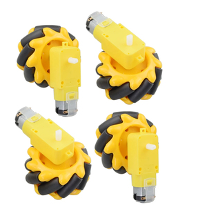 60mm Mecanum Rad roboter mit TT Motor für DIY Roboter Auto Chassis Kit Programmierung STEM Spielzeug Teile - Product Image 1