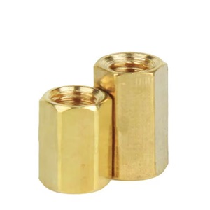 OEM ODM Customized Double Pass Brass Long Threaded Hex <strong>Coupling</strong> Nut M2 <strong>M3</strong> M4 M5 Copper Hexagonal Standoff Spacer Nuts - Product Image 6