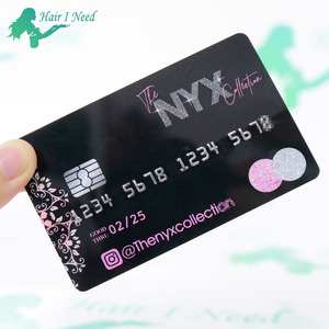 豪华定制图形塑料名片浮雕号码信用卡会员礼品ID PVC名片带标志 - Product Image 1