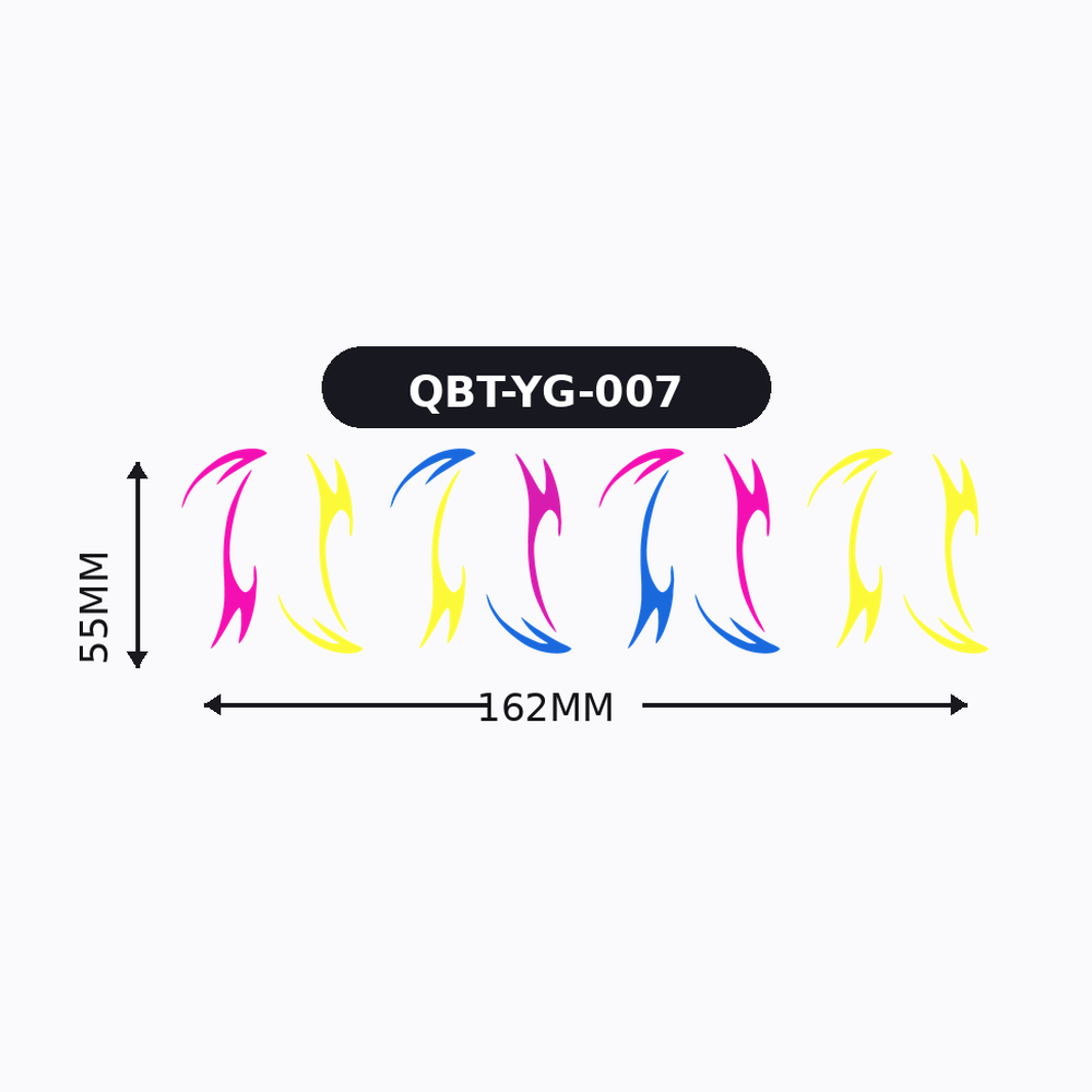 QBT-YG-007 Tribal Flame Swirl