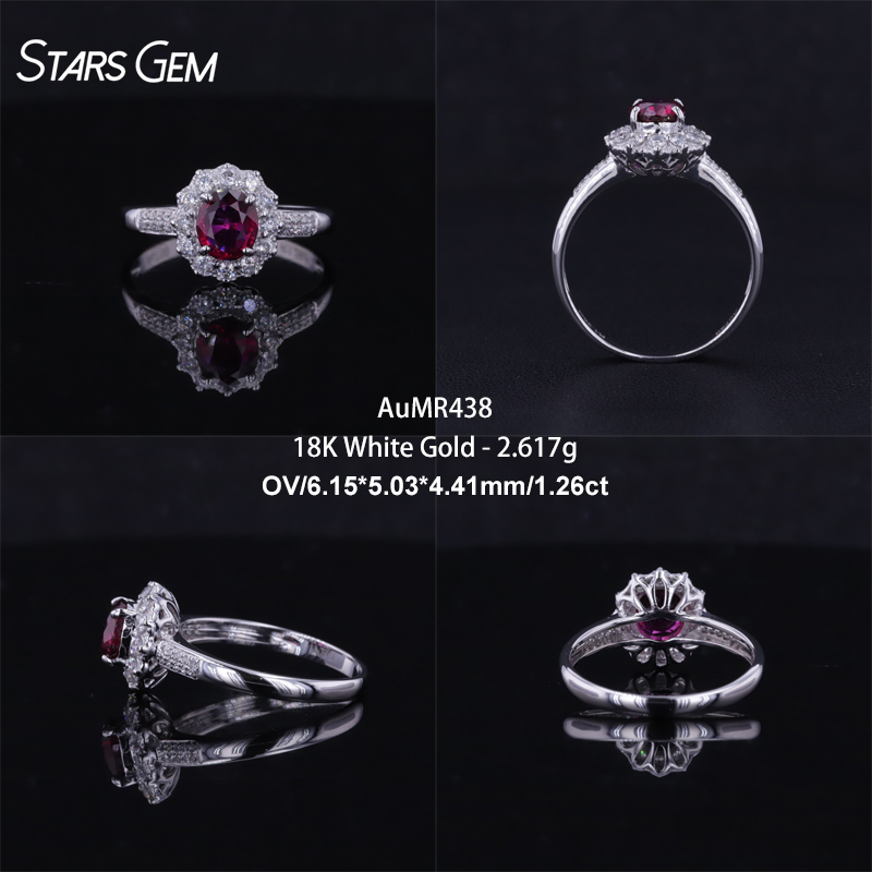 18K White Gold-AuMR438