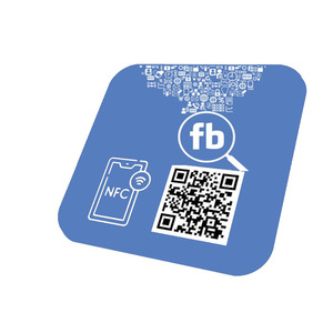 10*10MM Custom Logo NFC Google Laque Avis Unique QR <strong>Code</strong> Printing Epoxy Plate Review Us on Google - Product Image 2