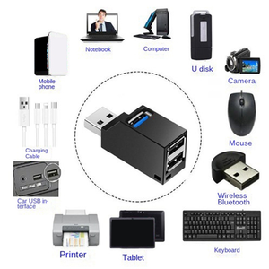 USB 3.0 Hub Adapter Extender Mini 3 Port Breakout U Disk Card Reader for <strong>Computer</strong> Laptop Hub PC Accessories - Product Image 5