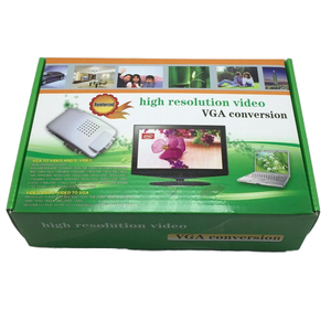 PC VGA a TV Video AV Convertidor de señal con pantalla a color Caja de interruptor de video para uso de audio - Product Image 6