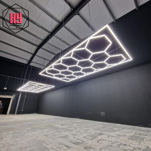 Vendita calda garage esagono led a nido d'ape soffitto Auto officina dettagli esagonale luce led per autolavaggio negozio - Product Image 3