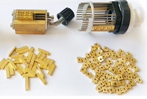 Messing buchstaben und-nummern schriften für Heiß präge folien-und Heißt inten rollen codier maschinen zum Drucken von Datum und Chargen nummer - Product Image 2