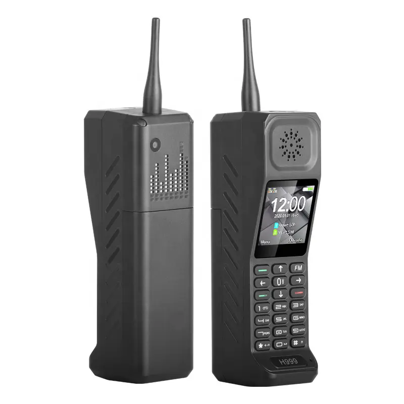 H999 telefono cellulare GSM classico da 1.77 pollici Design Mini telefono cellulare in mattoni retrò con batteria da 60000mAh