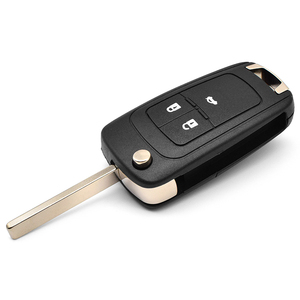 Modifiziertes Auto-Schlüsselschachtel Klapp-Fernschlüsselschlüssel-Schale C-hevrolet <span class=keywords><strong>3</strong></span>-Taste Auto-Flop-Schlüsselschlüssel-Schale mit Kreuz-Logo und Schraube