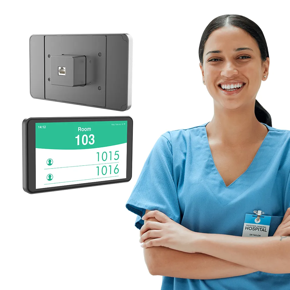 カスタムアンドロイド8インチアンドロイドタブレット4g lte、SIMカードスロットパネルPCタッチスクリーン病院用ベッドコントロールPC