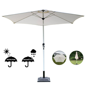 户外永久基地海滩小屋雨伞遮阳伞防风覆盖织物遮阳伞 - Product Image 1