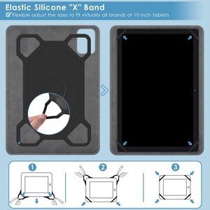 Funda de teclado universal para tableta 9,7-10,5 con teclado Bluetooth inalámbrico extraíble Laudtec - Product Image 4
