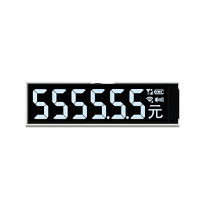 Made in China Custom 7 moduli Display neri segmento di grandi dimensioni 7 segmenti Display Lcd modulo - Product Image 2