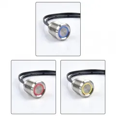 DC12V-24V 6A <strong>Led</strong> <strong>Touch</strong> Dimmer <strong>Switch</strong> 16mm Stainless Momentary <strong>Led</strong> Touching <strong>Button</strong> <strong>Switches</strong> Dimmer for <strong>Led</strong> Light Strips - Product Image 4